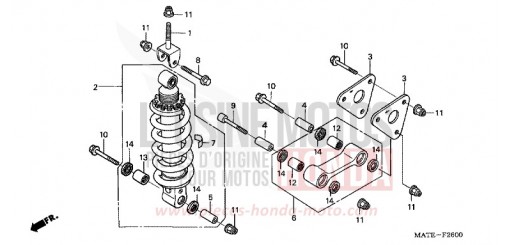 REAR CUSHION CBR1100XX5 de 2005